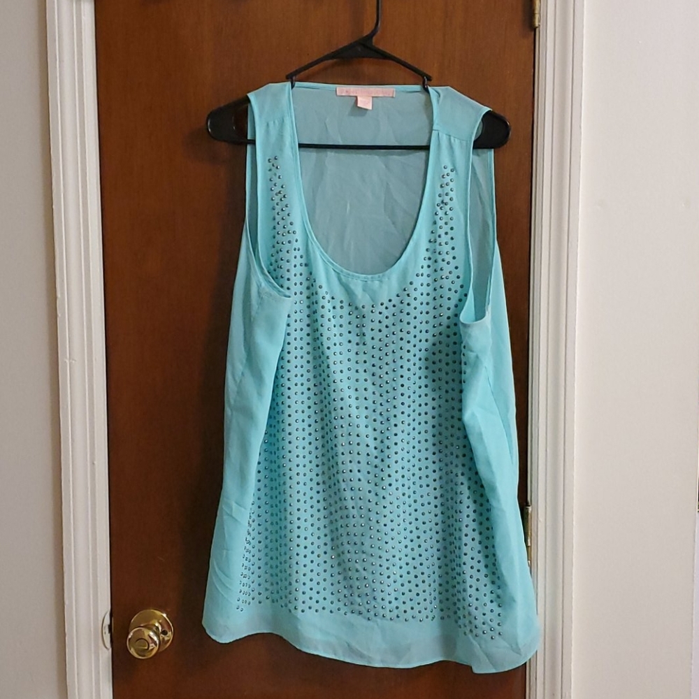 Silver studded tank blouse